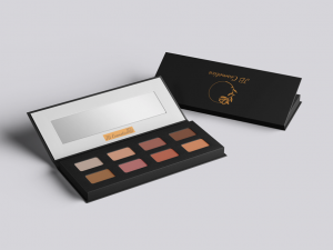 Palette de fards à paupière marron cuivré